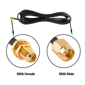 Câble d'Extension d'Antenne SMA 5m pour Caméras de Chasse 2G/3G/4G