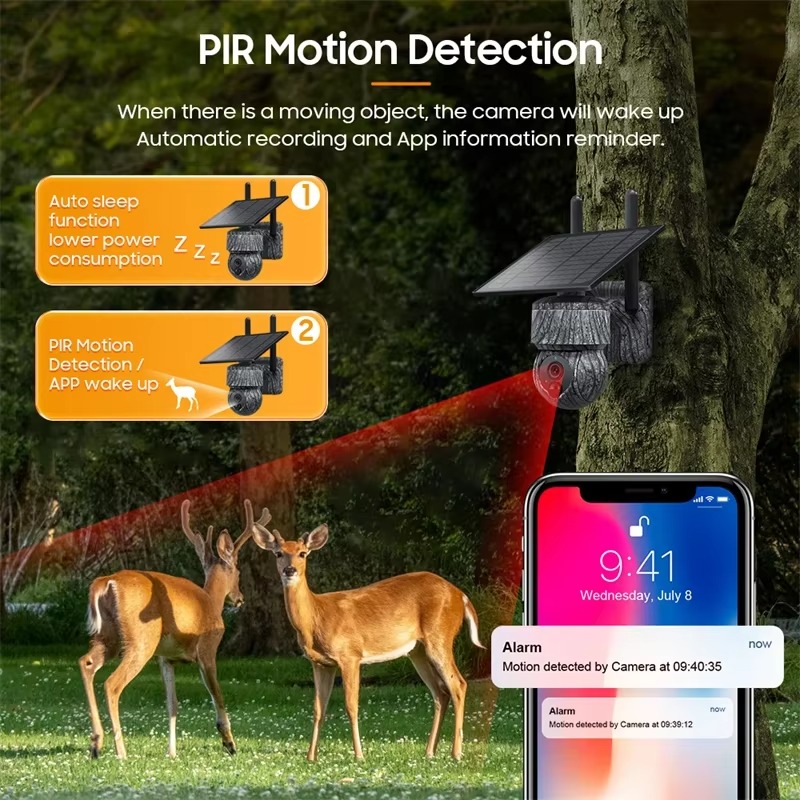 Qualité d'image 5MP de la caméra de chasse montrant des cerfs avec une grande clarté