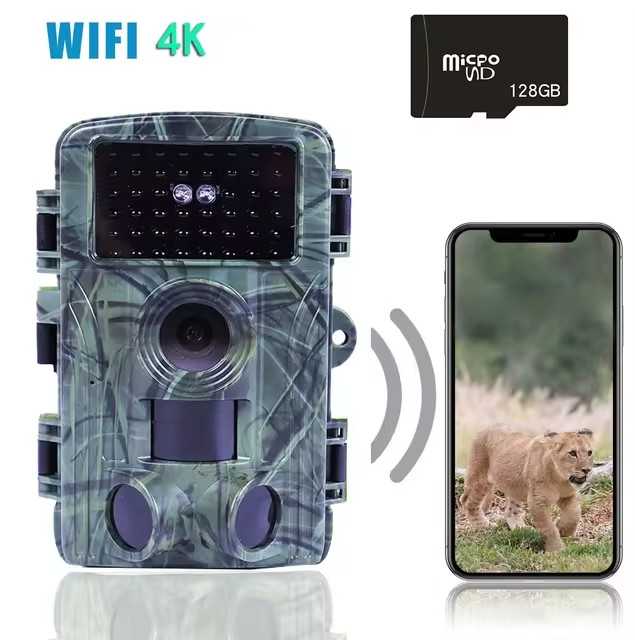 Caméra de chasse 4K 60MP avec contrôle via application